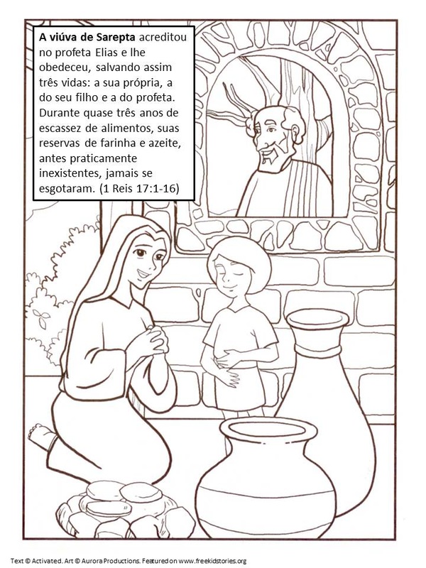 Mães da Bíblia: páginas para colorir 3