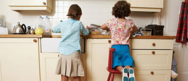 teaching children how to do chores at an early age