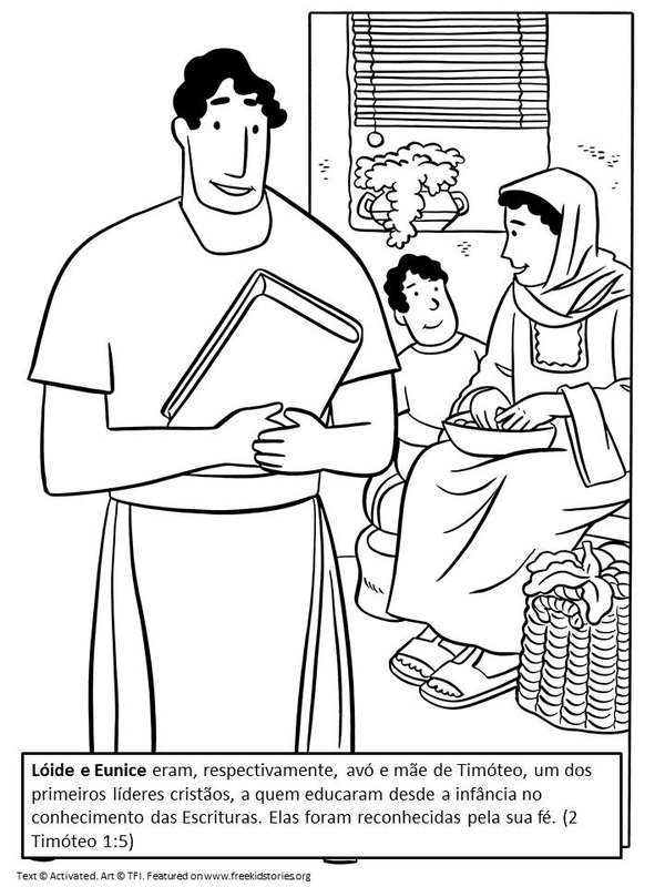Mães da Bíblia: páginas para colorir 5