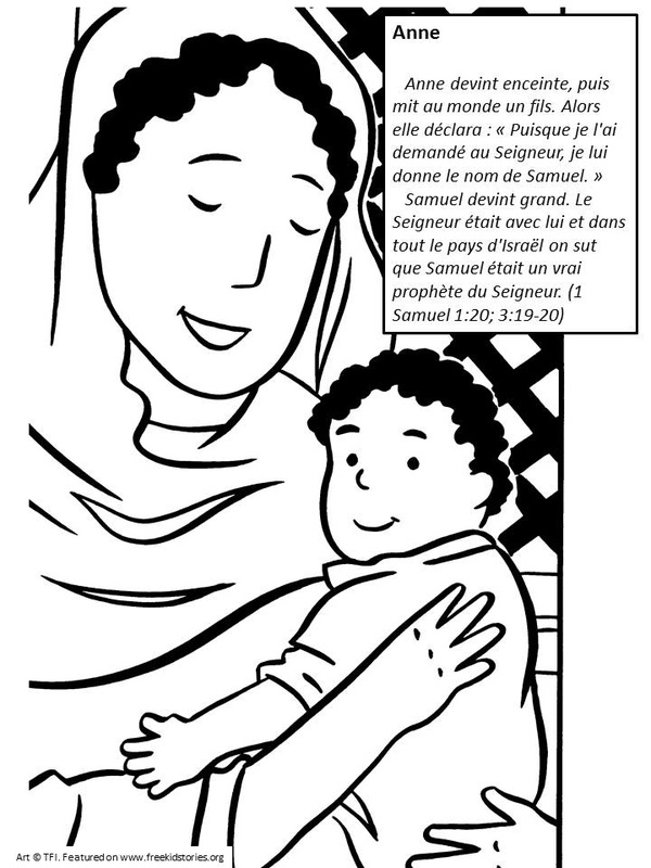Les mères de la Bible: Coloriages 3