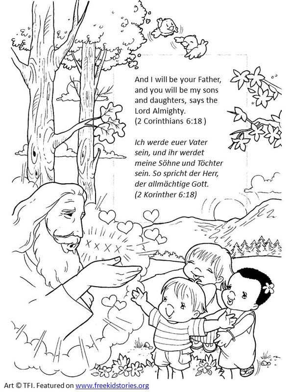 Gott ist mein Vater Malvorlagen God is my Father coloring pages