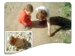 children enjoying nature