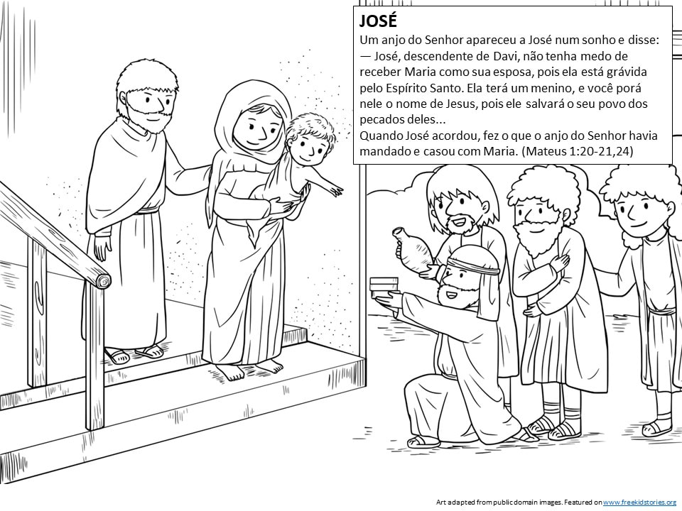Pais da Bíblia: Páginas para colorir Jose